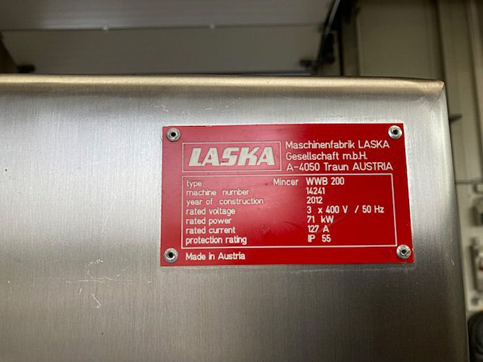 LASKA WWB 200 Frozen Block Grinder