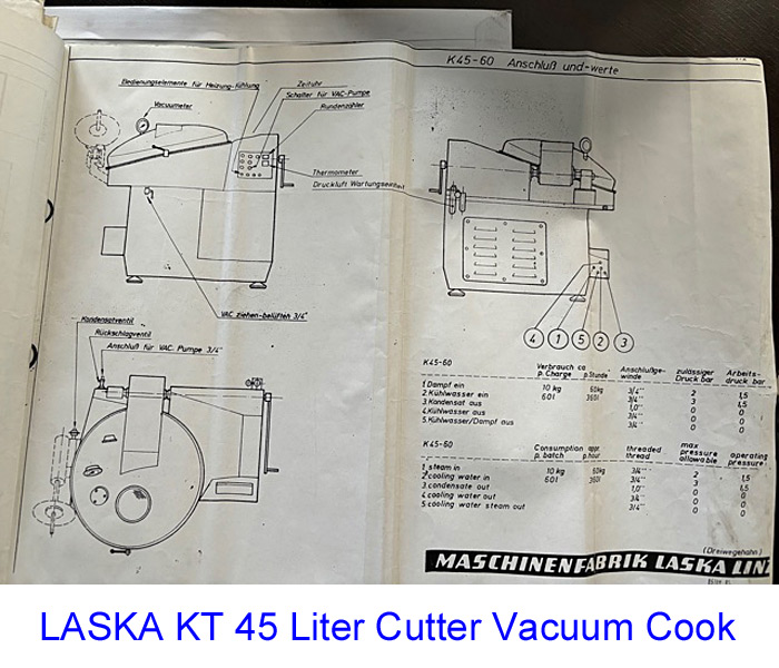 LASKA KT 45 Liter Cutter Vacuum Cook